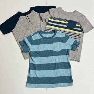 Blue Striped Kids T-Shirt